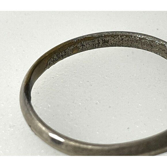 Vintage Faux Diamond Solitaire Engagement Ring Shows Age - Picture 3 of 6